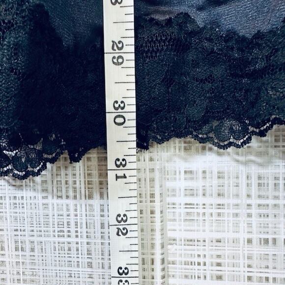 Greenco Maid Black Slip, Antron III Nylon Exclusive of Ornamentation Med USA VTG - Picture 7 of 11